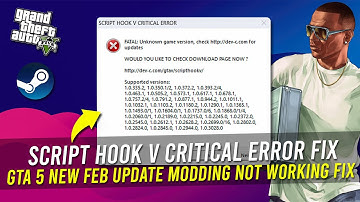 GTA 5 Script Hook V Critial Error Fix in 2025 ✅ | GTA V New Feb Update | Script Hook V Error Fix