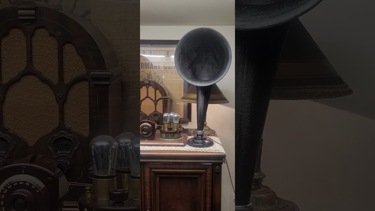 RCA UZ-1325 horn speaker in operation - Antique Radio Forums