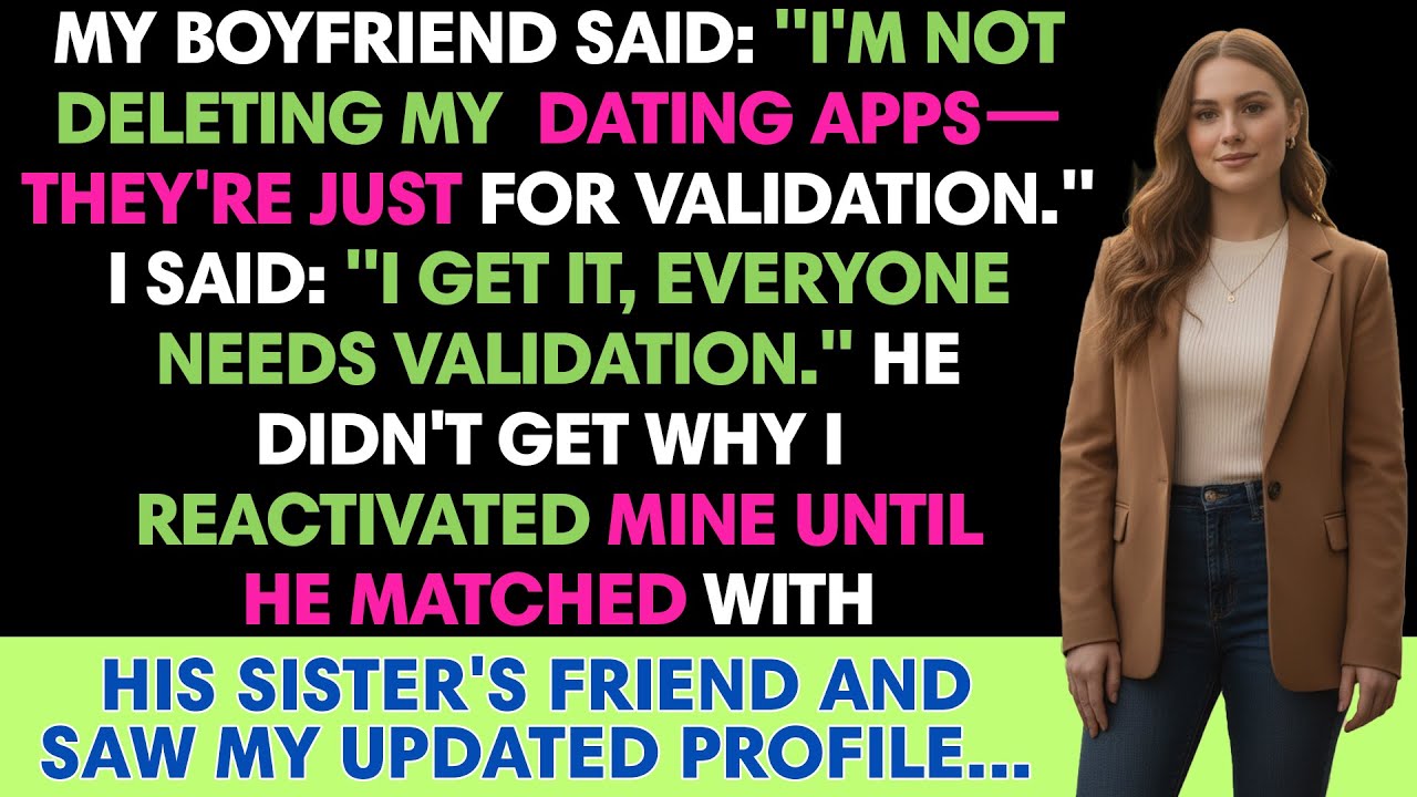 My Boyfriend Said: "I'm Not Deleting My Dating Apps—They're Just For Validation." //Reddit Stories