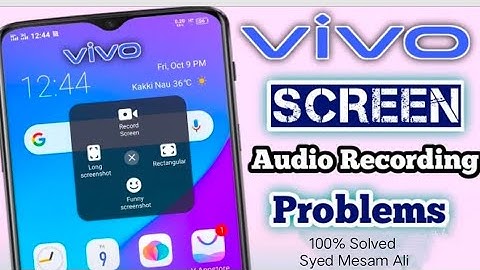 How to Fix VIVO mobile screen recording audio issues