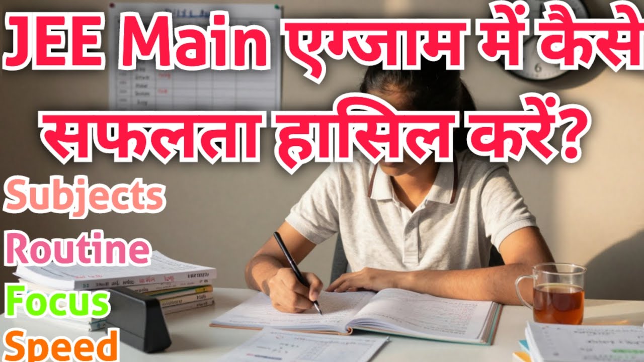 How to crack IIT JEE Main exam? JEE Main Preparation tips. JEE Main exam Career guidance. JEE Main 