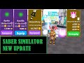 I GOT NEW *SHINY MOON PET* | NEW UPDATE - SABER SIMULATOR