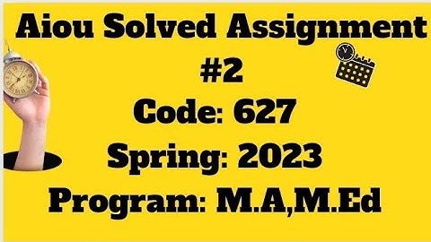 Code 627|AIOU solved Assignment#2 |ICT in  Education|Education techniques|M.ed