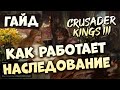 КАК РАБОТАЕТ НАСЛЕДОВАНИЕ | Гайд по Crusader Kings III