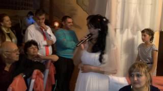 Невеста Евгения поёт для Жениха Сергея 11 11 2016г.