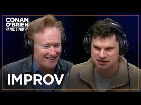 Conan & flula borg play an improv game | conan o'brien needs a friend