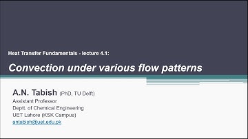 Lecture: Convective Heat Transfer (1/5)