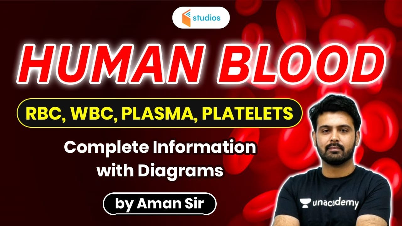 Human Blood (RBC, WBC, PLASMA, PLATELETS) | By Aman Sir