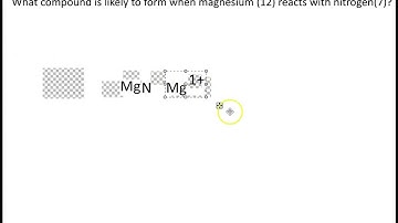 Ionic Compound Mg3N2