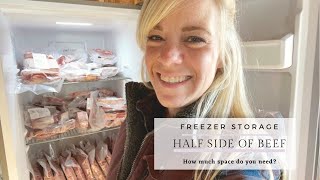 Freezer Storage: Half Side of Beef