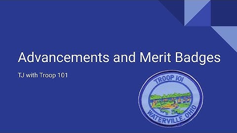 Merit Badges and Advancements in Scoutbook