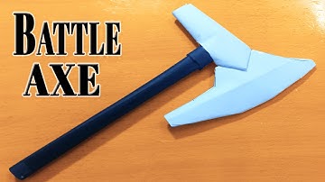 How to Make A Paper Tomahawk  Battle Axe
