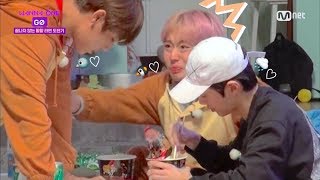 [eng sub] wanna one go ep 7 - 2nd round of fire noodles 🔥  (ft. woojin jihoon and guanlin)