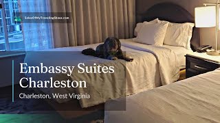 Embassy Suites Charleston | Double Bed Suite 610 Room Tour | Charleston, West Virginia