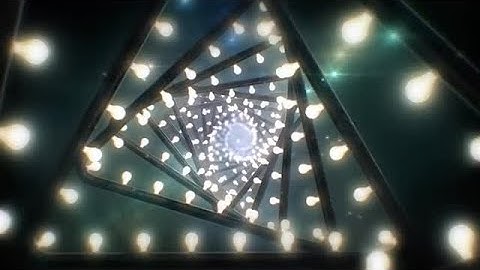 Lighted Triangular Tunnel Loop Stock Motion Graphics