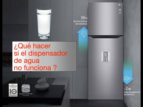 LG Servicio - Refrigeradora - Top Frezzer no dispensa agua 