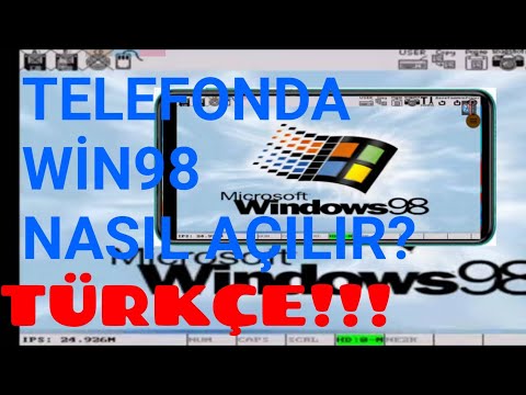 Telefonu bilgisayar yapma | Telefonda Windows Türkçe açma | Windows 98 Türkçe yükleme | Bochs