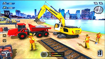 Train Track Construction Simulator - Railroad Tunnel Train Construction Simulator - Android Gameplay