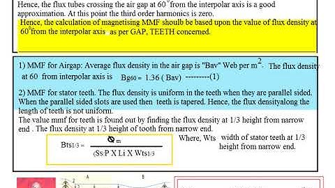 Module 4  Design of 3 Phase Induction Motor  Expression of no load current