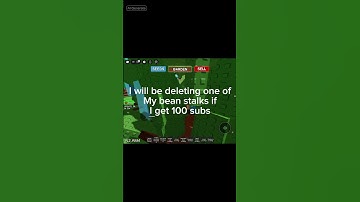 I will be deleting my beanstalk if I reach 100 subs