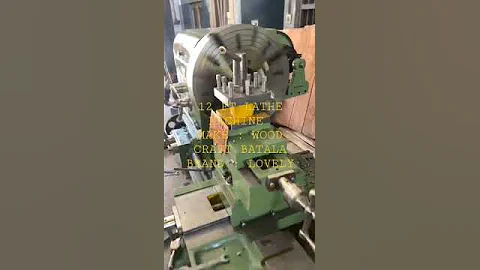 #lathe #manufacturing #makeinindia #trending #shorts 12 ft lathe machine  WOOD CRAFT BRAND: LOVELY