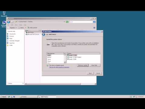 HOW TO ADD A NEW PRINTER IN WINDOW SERVER 2008