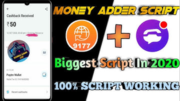 🔥Money Adder Script | 1 Number = 200 Rs | Instant Paytm Cash | 9177 Website Money Adder Script |