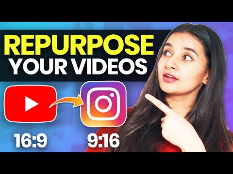 How to convert YouTube video to IGTV (16:9 to 9:16) | InVideo Templates Tutorial