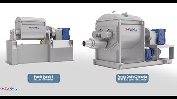 PerMix PSG Sigma Mixer-Kneader and PSGX Mixtruder mixers 3D demonstration video