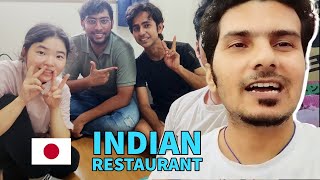 EATING CHEESE NAN IN INDIAN RESTAURANT IN JAPAN WITH FRIENDS | DESI CHAI AND HINDI SONGS IN JAPAN