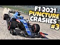 F1 2021 PUNCTURE CRASHES #3