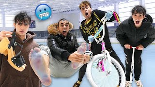 WE RACED ON ICE! *Funny Fails*