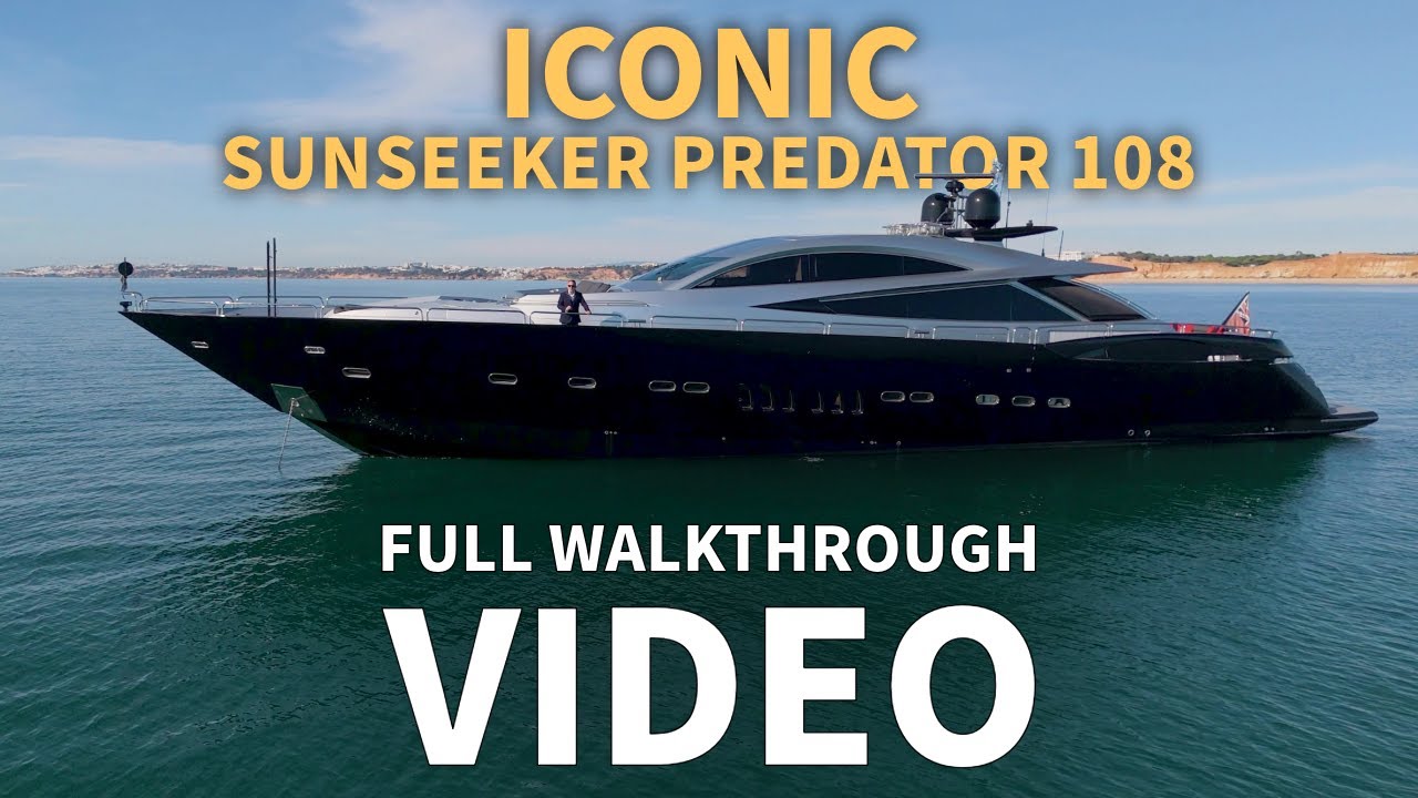 Самая культовая яхта Sunseeker Predator всех времен | Полный тур на яхте Sunseeker Predator 108 |...
