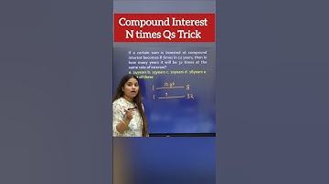 Compound Interest N Times Question Trick | CI SI Tricks #sbi #ibps #rrb #mts #ssc Minakshi Varshney