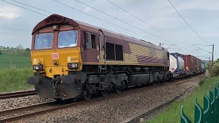 Class 66 66002 Passing Tursdale Junction