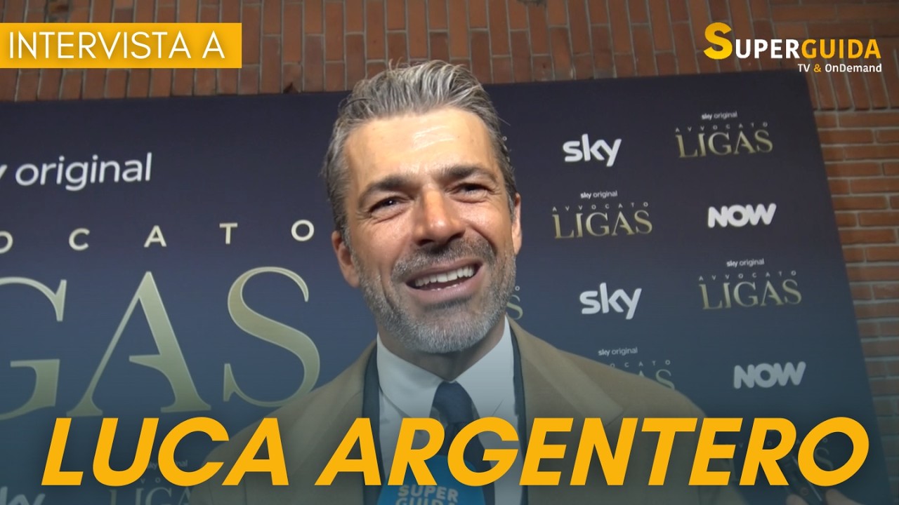 LUCA ARGENTERO sarà l'Avvocato Ligas su Sky, la nostra intervista