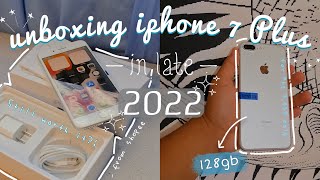 unboxing IPhone 7 plus in late 2022 🍎☁️| from shopee (still worth it??!)