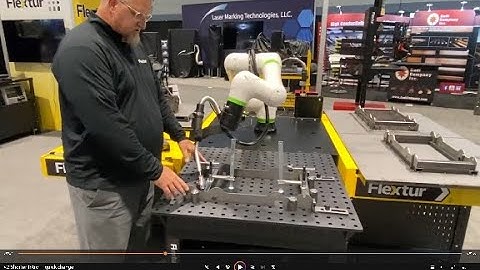 Flextur Cobot Welding Cell & Quick-Change Fixture Table - Fabtech 2023