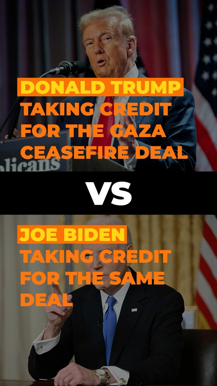 Trump vs Biden's statements on Gaza ceasefire deal | Compare and Contrast
