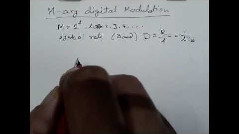 M ary digital modulation QPSK