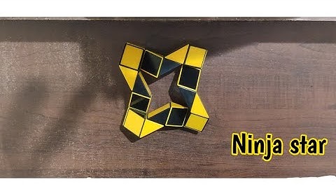 Snake cube ninja star | how to make snake cube ninja star | #snakecube | Ninja star