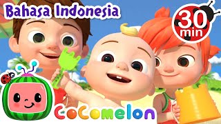 Bermain Di Pantai | @CoComelonIndonesia | Kartun Anak Anak | Moonbug Kids Indonesia