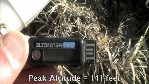 AltimeterTwo Altimeter Actual Flight in a model rocket