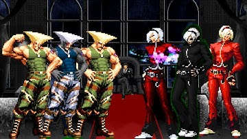 KOF || Guile SF Team vs Ash Crimson Team || Epic Battle