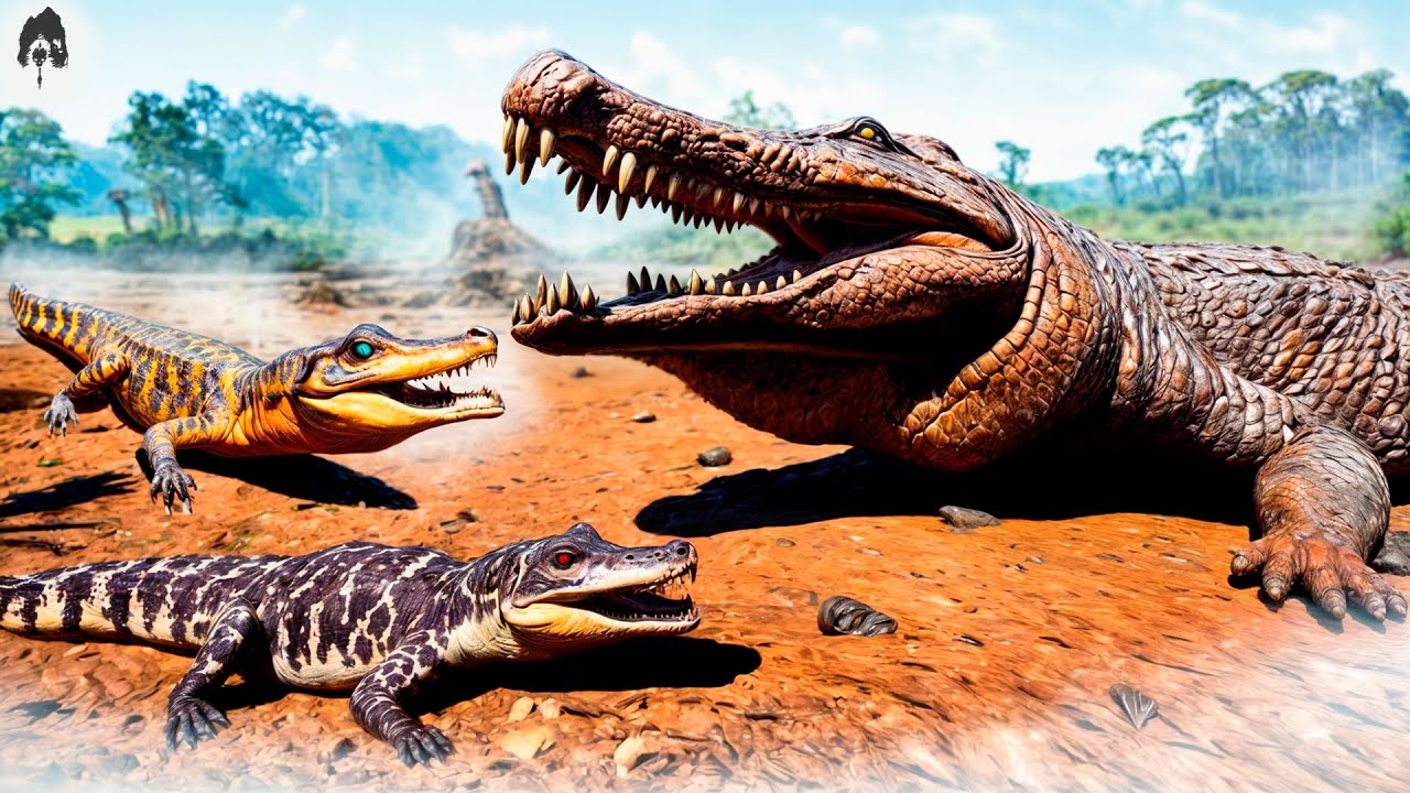 the isle - Família de Deinosuchus! Crescendo os Bebês, Mãe Super Protetora!