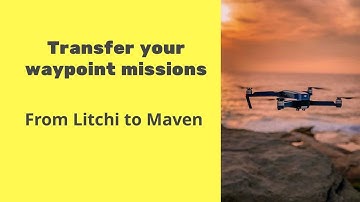 Exporting a drone-waypoint mission from Litchi to Maven and flying with Dji mini 2 #litchi #maven