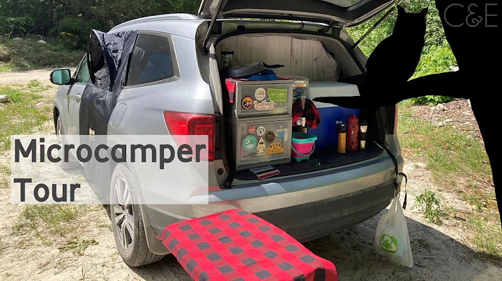 Tour of our Tiny Camper | DIY SUV to Camper Conversion of our Honda Pilot Microcamper