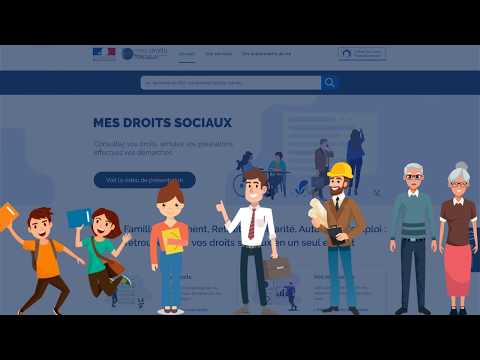 Les tutos vidéo du site mesdroitssociaux.gouv.fr : la page d'accueil