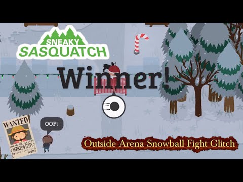 Sneaky Sasquatch Glitch - Out of Arena Snowball Fight Glitch