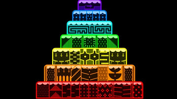 Climb The Rainbow Cake! - 8 Layers - Marble Race In Algodoo